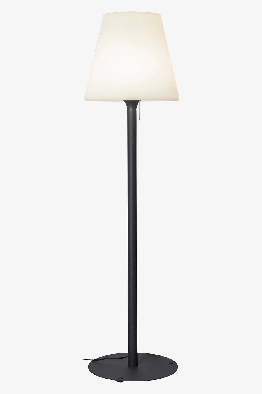 GARDENLIGHT KRETA Dış Mekan Ayaklı Lamba 184 cm, E27 Duy, 5 m Kablo, Siyah/Beyaz