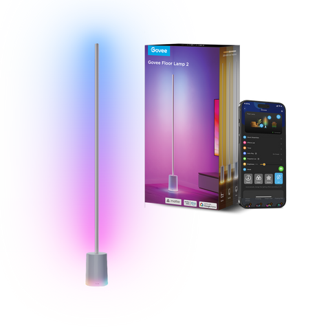 LED Zemin Lambası RGBIC 152 cm, 1725LM, Kısılabilir, 16M Renk