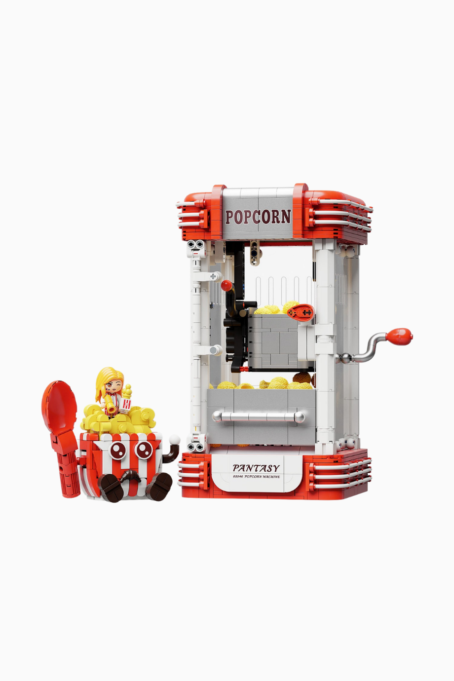 Retro Popcorn Makinesi Yapım Seti Koleksiyonluk Model