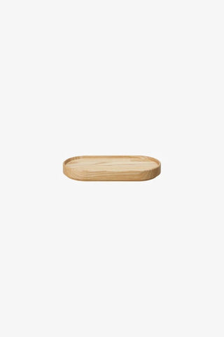 Japon Tasarımı Kül Rengi Ahşap Tepsi/Kapak İkili 9.5 cm Uyumlu