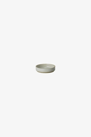 Japon Tasarımı Parlak Gri Seramik Tabak/Kapak 8.5 cm Çaplı