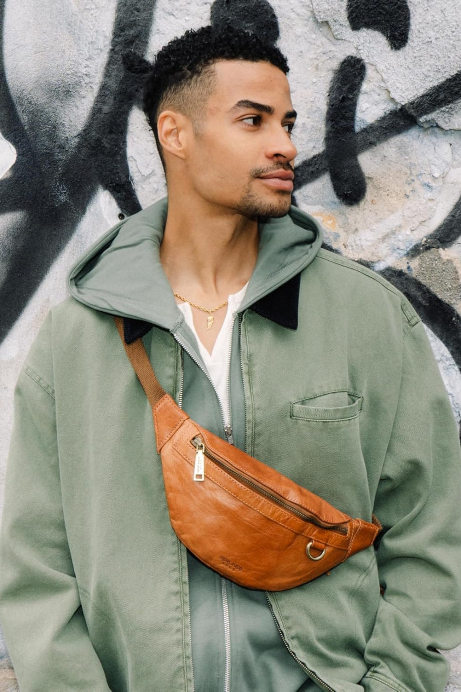 Turin Vintage Deri Unisex Bel ve Çapraz Çanta