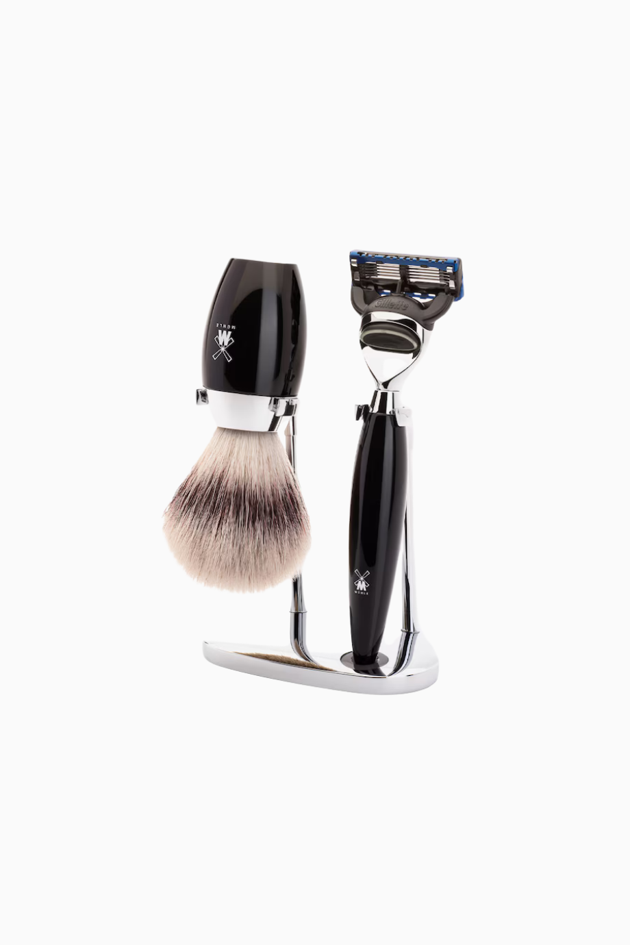 KOSMO 3 Parçalı Tıraş Seti, Silvertip Fibre® Fırça & Gillette® Fusion™ Uyumlu