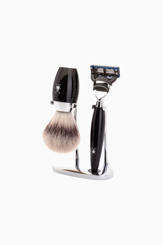 KOSMO 3 Parçalı Tıraş Seti, Silvertip Fibre® Fırça & Gillette® Fusion™ Uyumlu