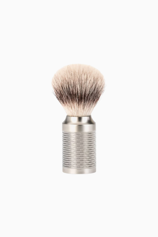 Rocca Silvertip Fibre® Tıraş Fırçası, Paslanmaz Çelik Saplı (21mm)