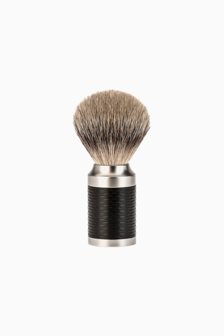 Rocca Silvertip Badger Tıraş Fırçası, Paslanmaz Çelik & Siyah Sap, 21mm