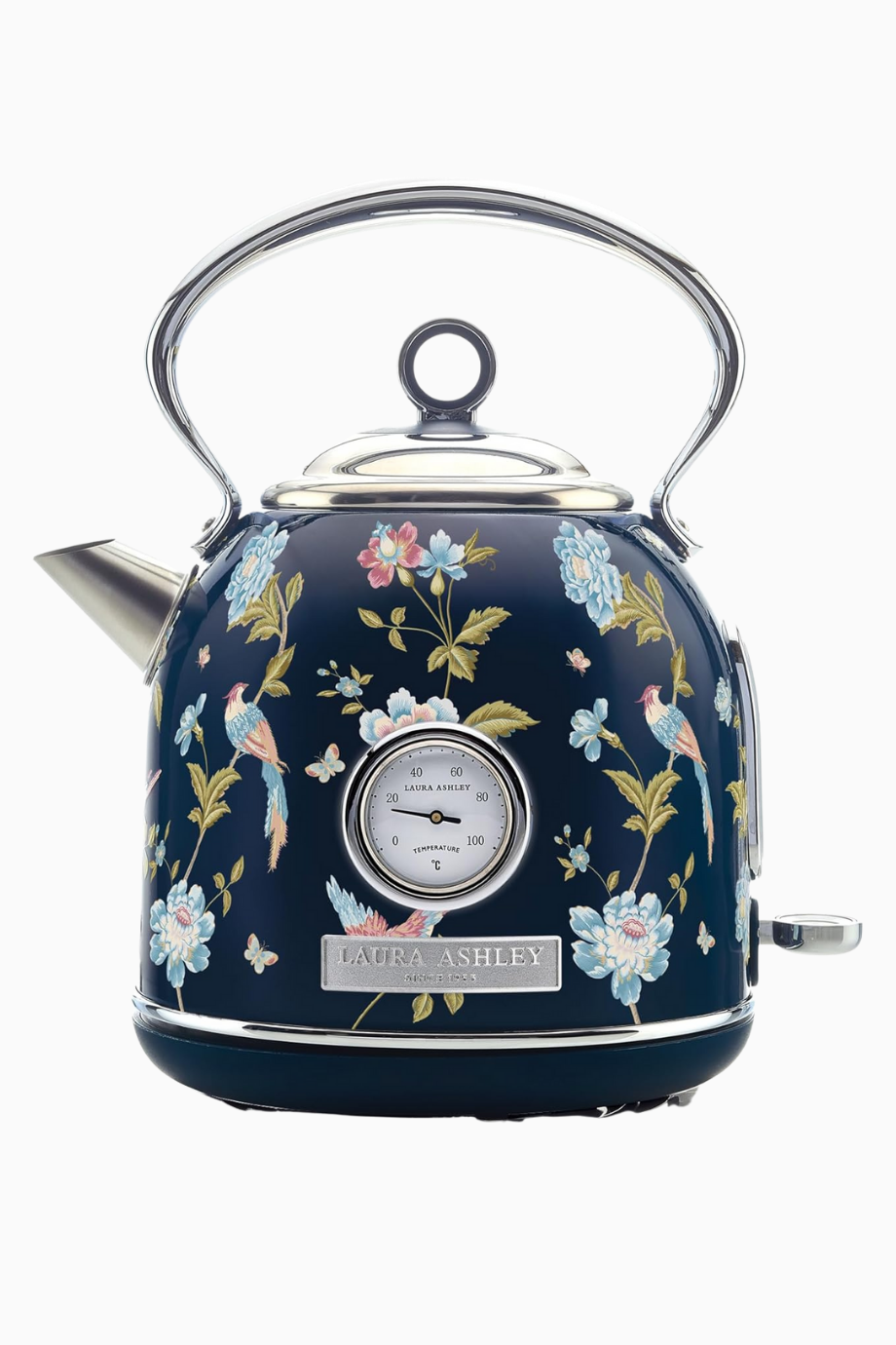 Elveden Navy 1,7L Kablosuz Elektrikli Su Isıtıcı, Paslanmaz Çelik, Hızlı Kaynatma