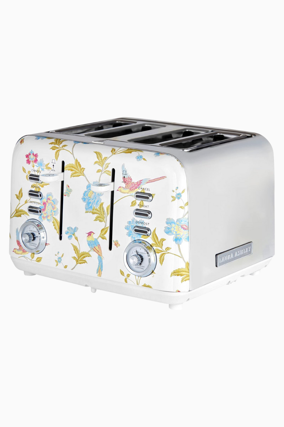 Elveden White 4 Dilimli Toaster, Paslanmaz Çelik, 7 Ayarlı Kızartma, Defrost & Reheat