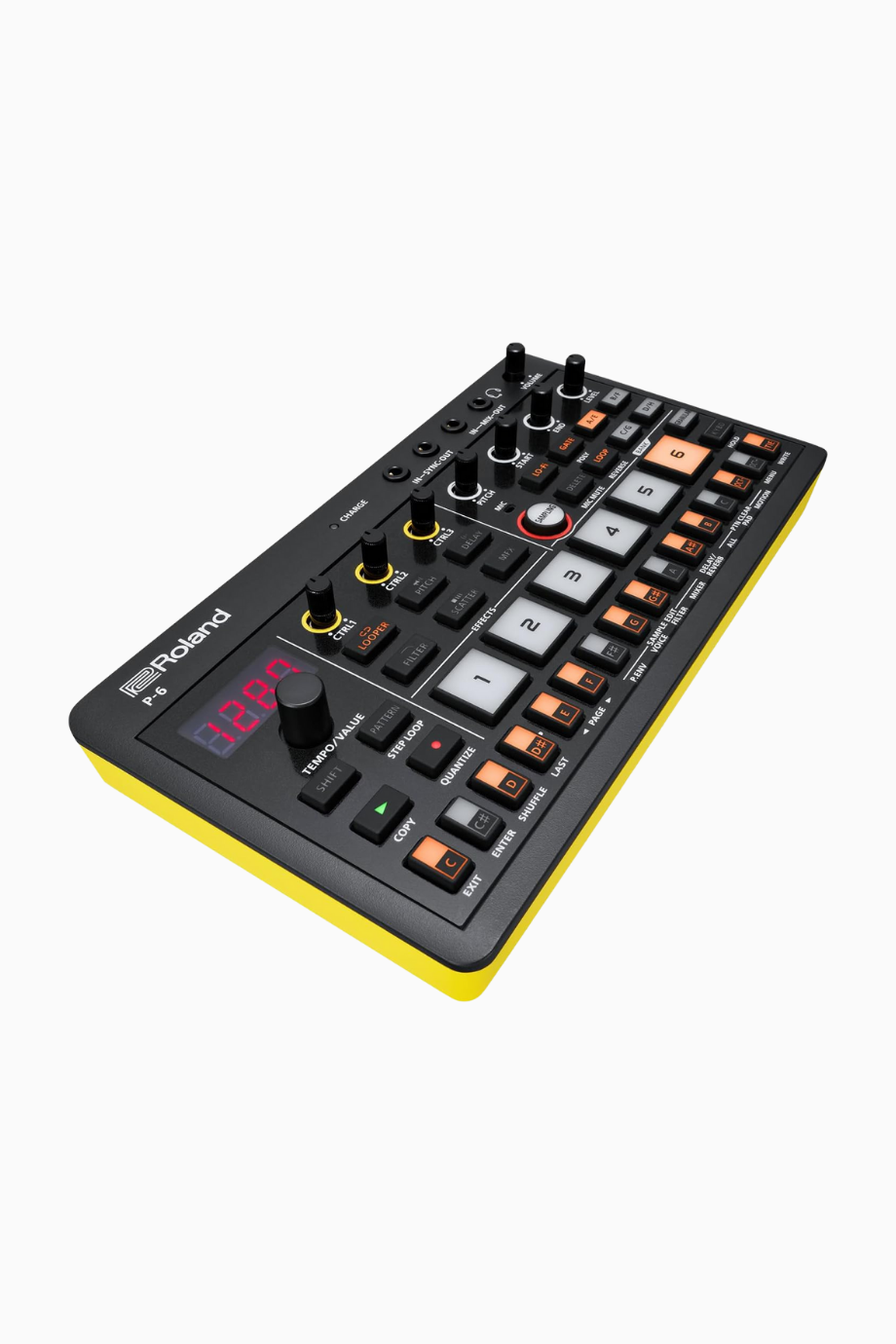 AIRA P-6 Compact Yaratıcı Örnekleyici, Dahili Mikrofon, 64 Adımlı Sıralayıcı