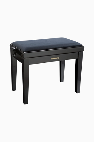 RPB-220BK Piyano Taburesi, Kadife Oturmalı, Saten Siyah, Masif Ahşap
