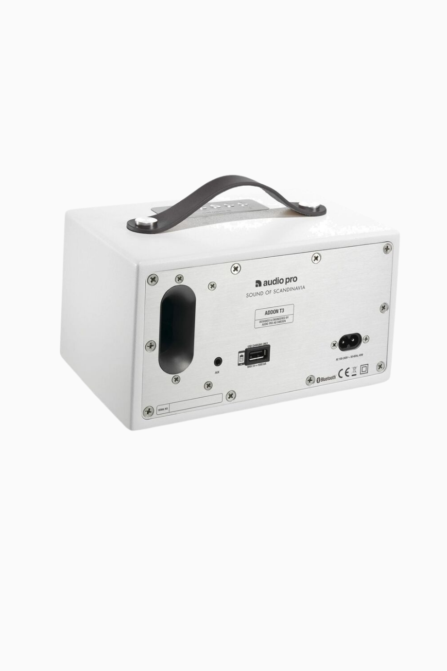 T3+ Beyaz Taşınabilir Bluetooth Hoparlör, Uzun Pil Ömrü, Kompakt Tasarım