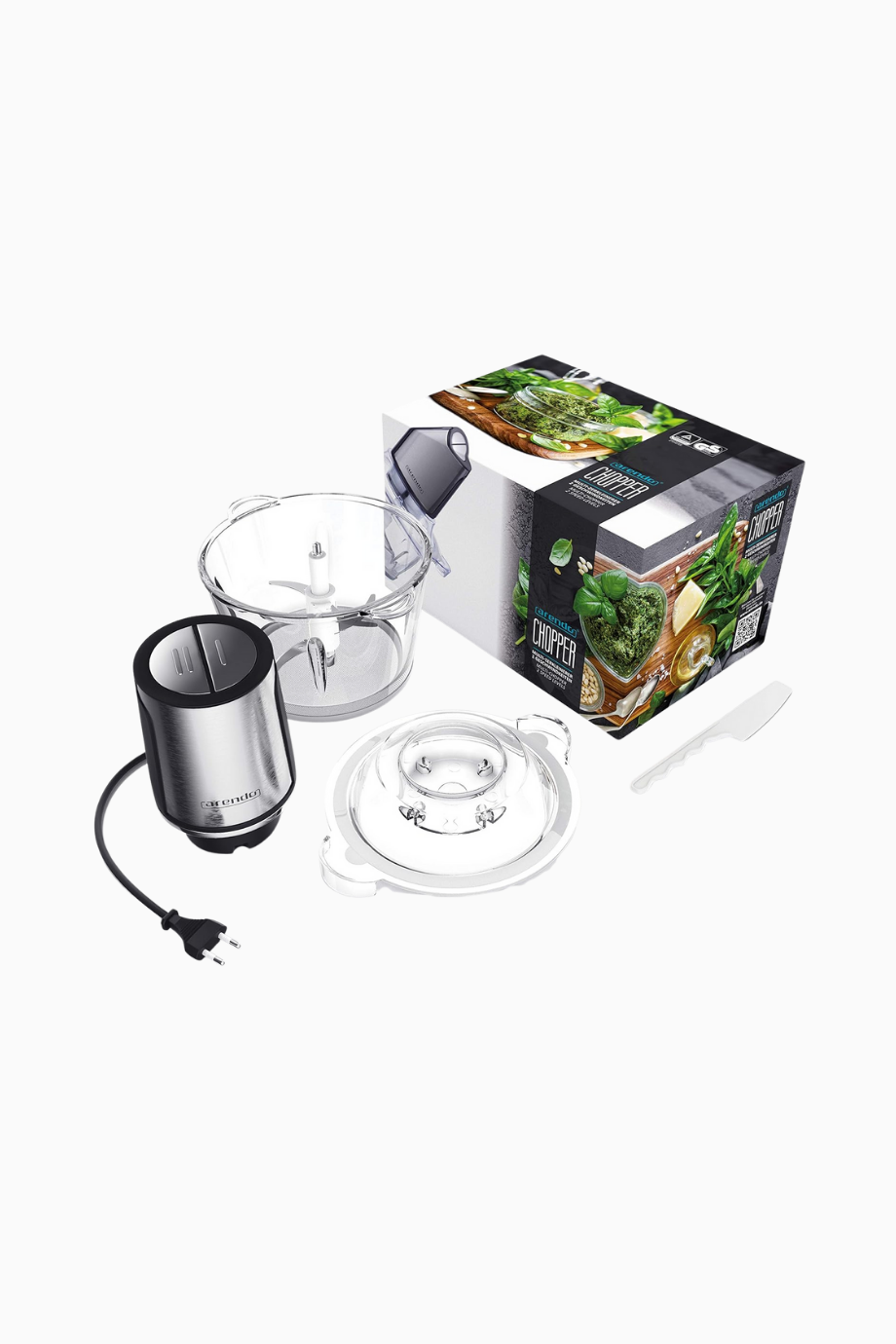 Power Doğrayıcı, 400W, 1,5L Cam Hazne, 4 Paslanmaz Çelik Bıçak, 2 Hız