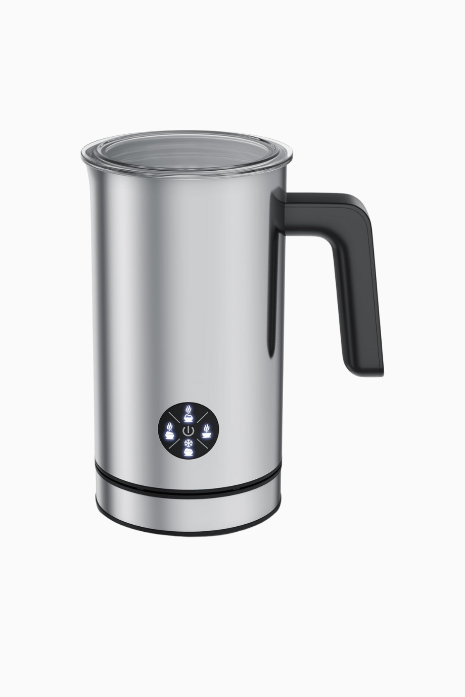 4’ü 1 Arada Elektrikli Süt Köpürtücü, Çift Duvarlı Paslanmaz Çelik Gövde, Sıcak ve Soğuk Köpürtme