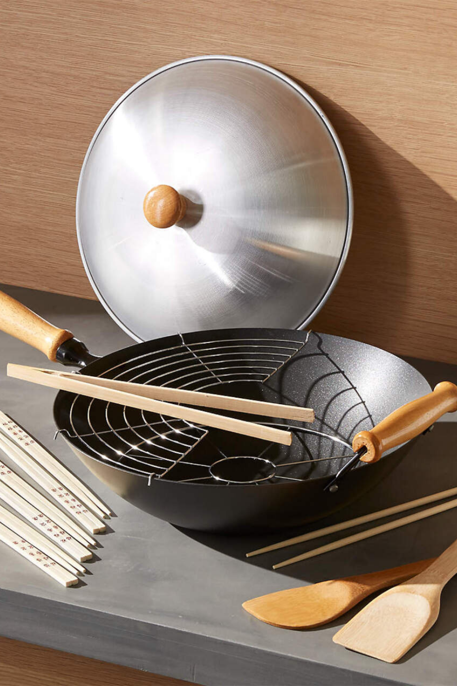 10 Parça Wok Tava Seti, Otantik Çin Mutfağı Deneyimi