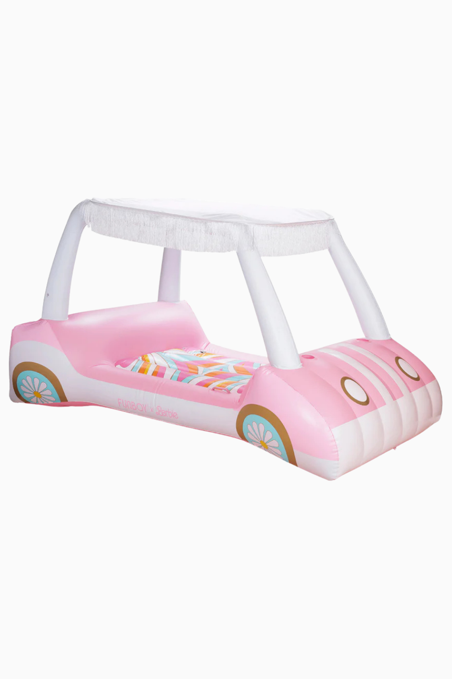 Barbie Şişme Golf Arabası Şeklinde Havuz Şamandırası
