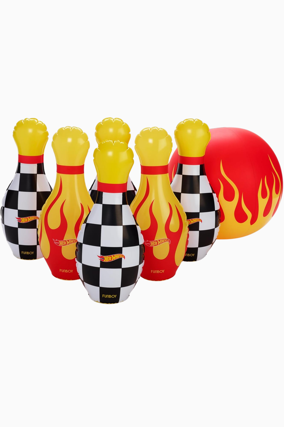 Hot Wheels Şişme Bowling Seti 6 Lobut 1 Top