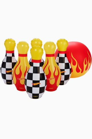 Hot Wheels Şişme Bowling Seti 6 Lobut 1 Top
