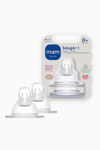 Yavaş Akışlı SkinSoft Silikon Biberon Emziği No:1 2'li Paket
