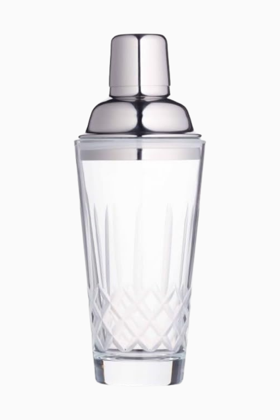 Paslanmaz Çelik Kapaklı Cam Kokteyl Çalkalayıcı, 350 ml