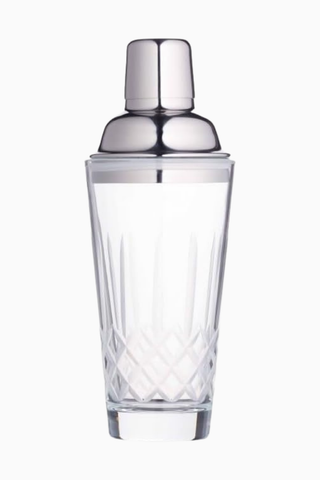 Paslanmaz Çelik Kapaklı Cam Kokteyl Çalkalayıcı, 350 ml