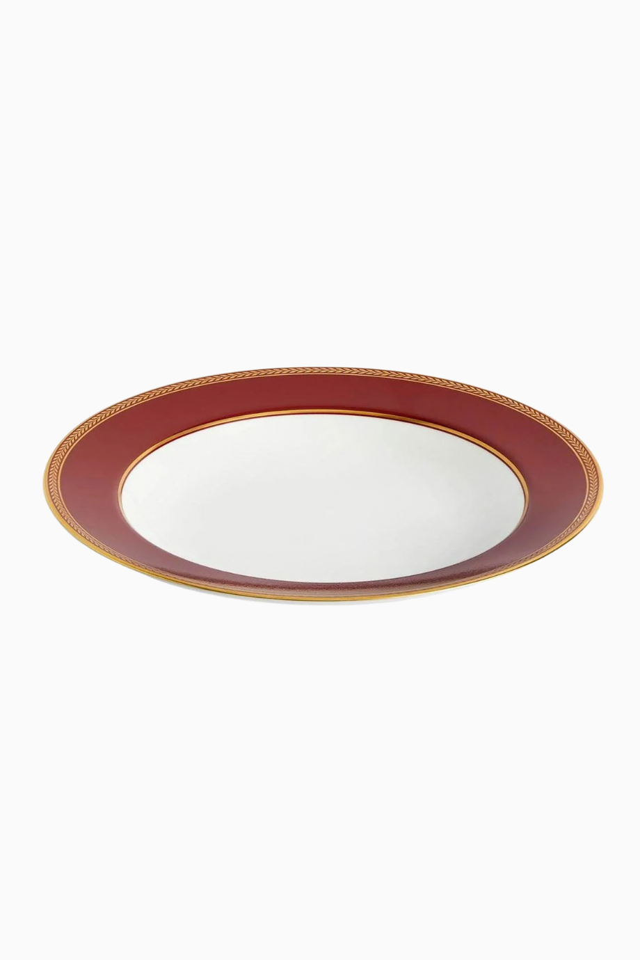 Renaissance Kırmızı Rim Porselen Çorba Tabağı, 23 cm