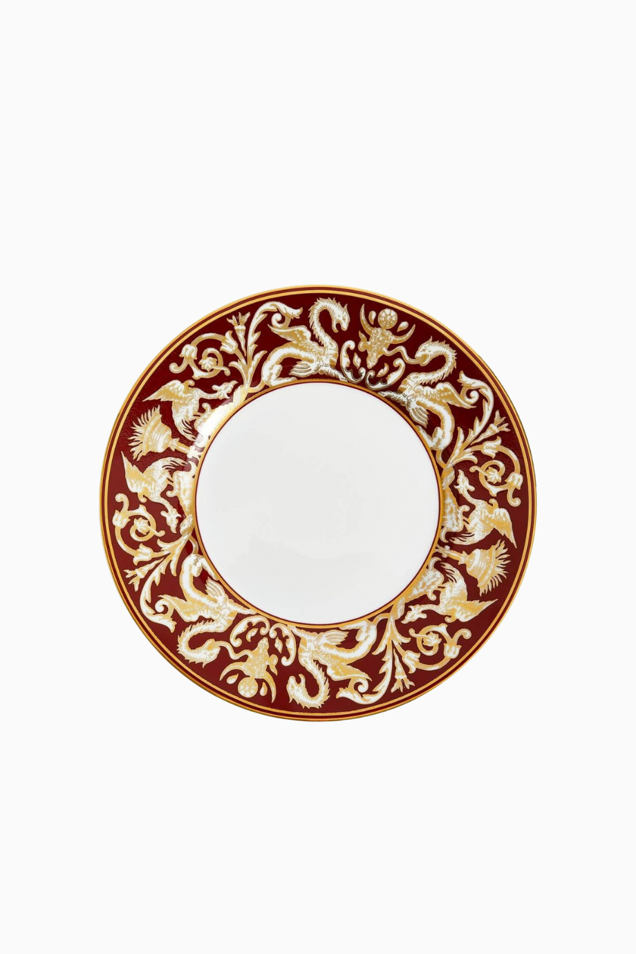 Renaissance Kırmızı Florentine Accent Porselen Tabak, 23 cm