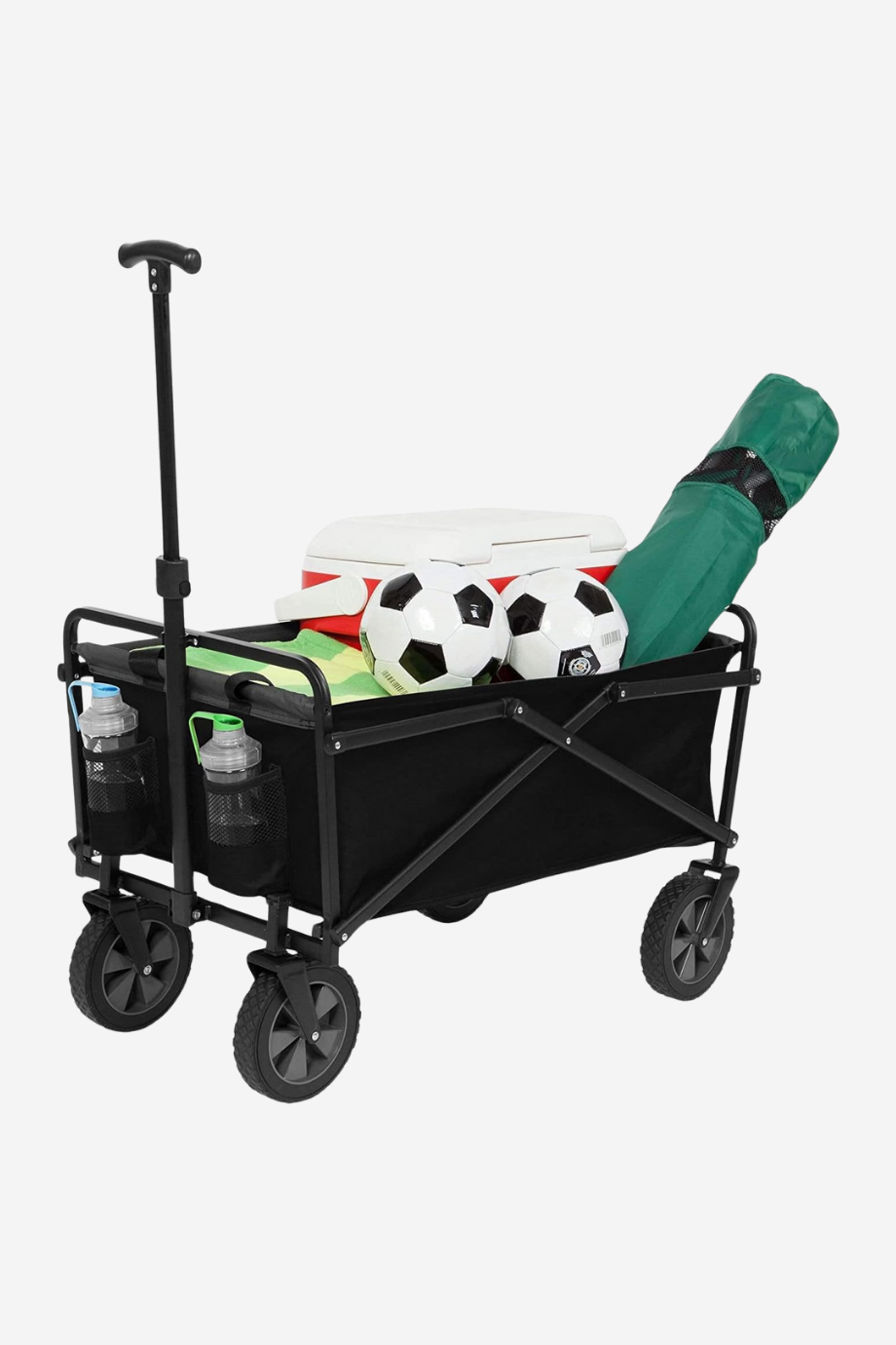 Mini Katlanabilir Yardımcı Vagon, 5'' Tekerlekli Kamp ve Piknik Arabası