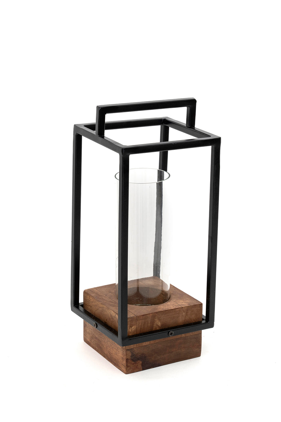 Keeth Ahşap ve Metal Mumluk, Modern Stil Dekorasyon