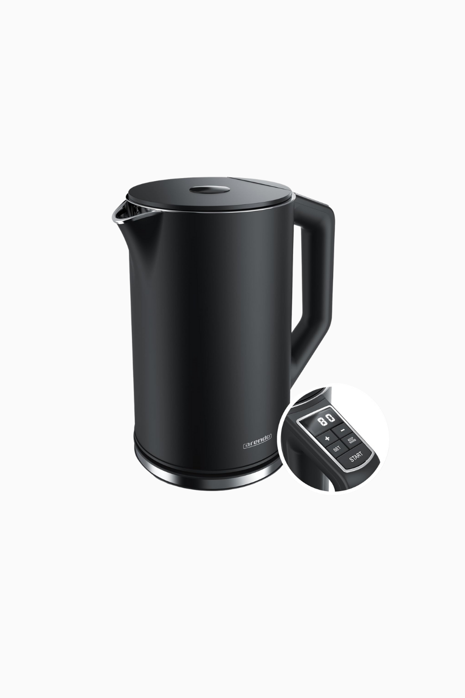 Çift Duvarlı Paslanmaz Çelik Su Isıtıcı, 1,5 Litre, Ayarlanabilir Sıcaklık