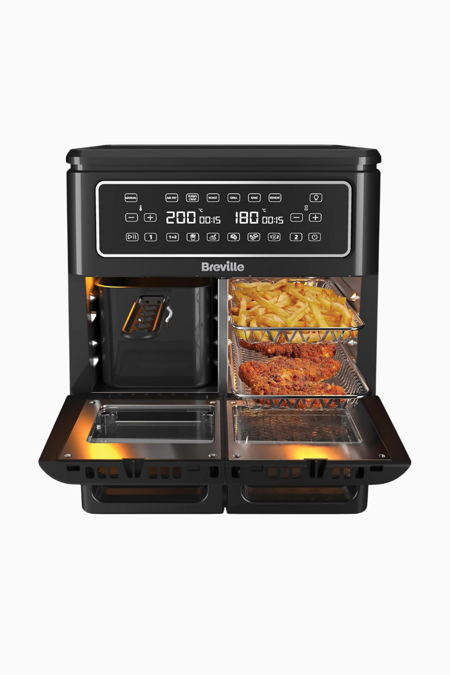 Halo Flexi, Dijital Çift Hazneli 11 Litre Sıcak Hava Fritözü 2400 W