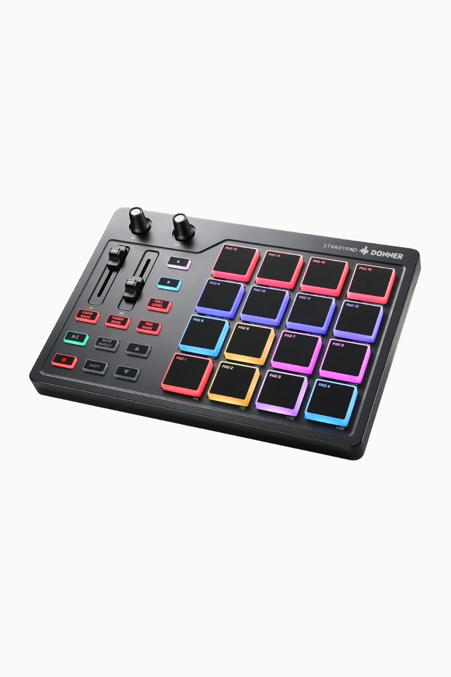 Fader ve Düğmeli Beat Maker Pad,Profesyonel Müzik Prodüksiyon Kontrolcüsü