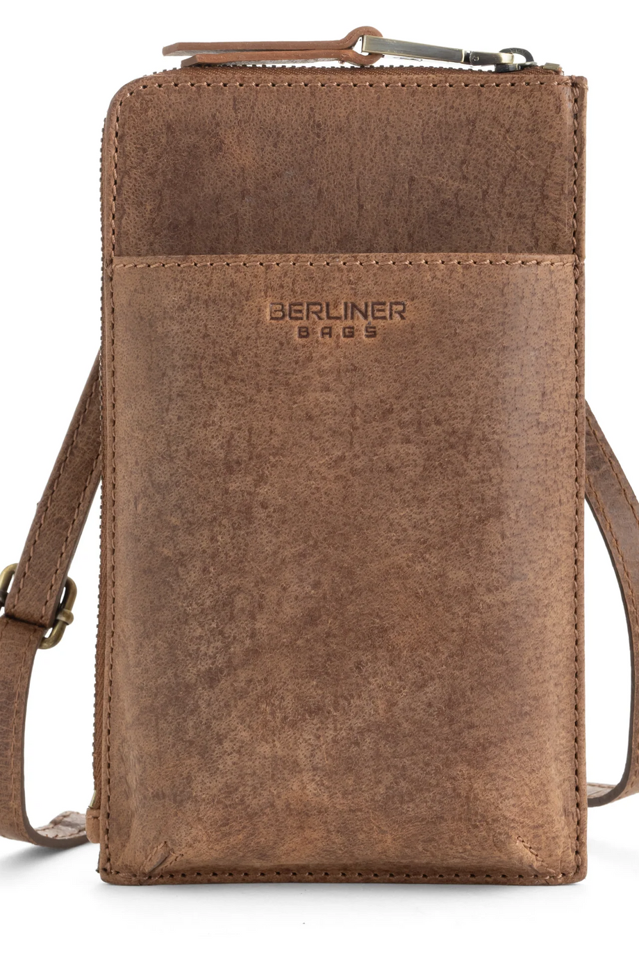 Kim Deri Cep Telefonu Çantası, Küçük Crossbody, Unisex, Cüzdanlı