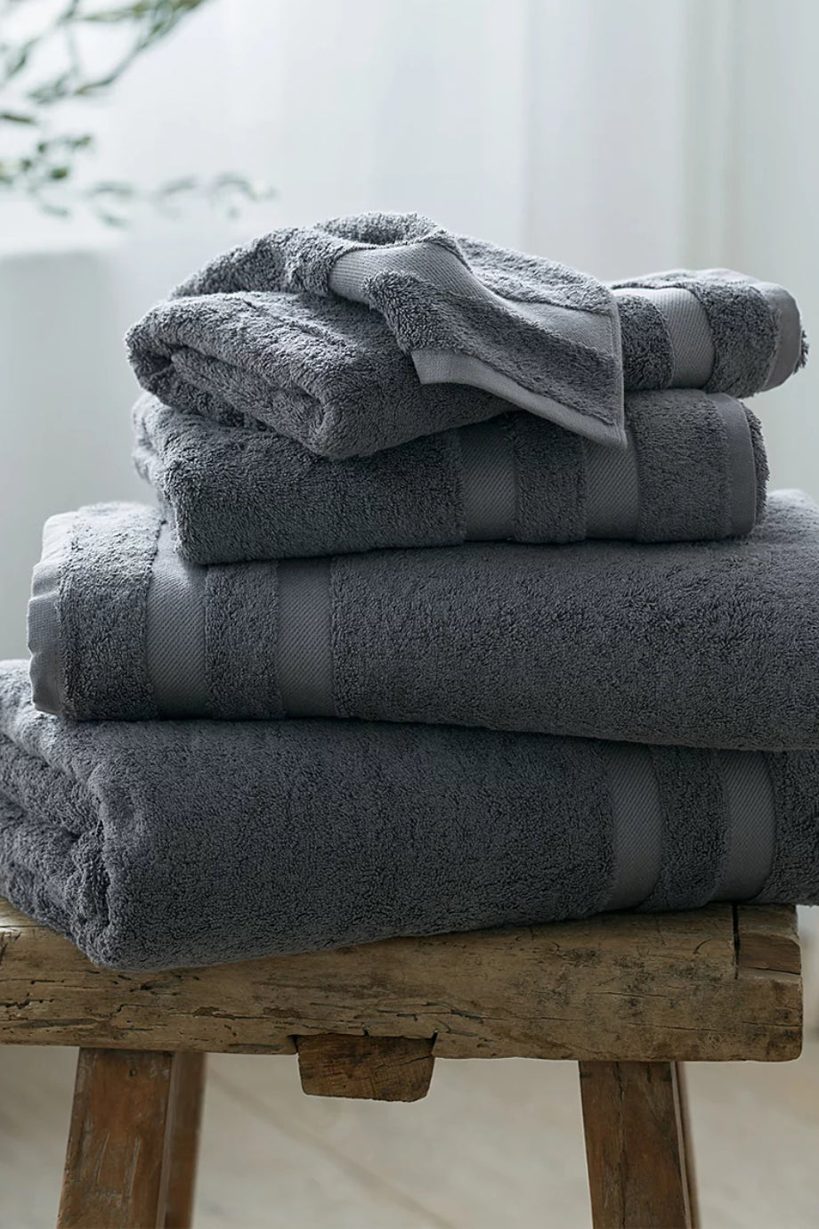 Classic Double Border %100 Pamuk Büyük Boy Banyo Havlusu