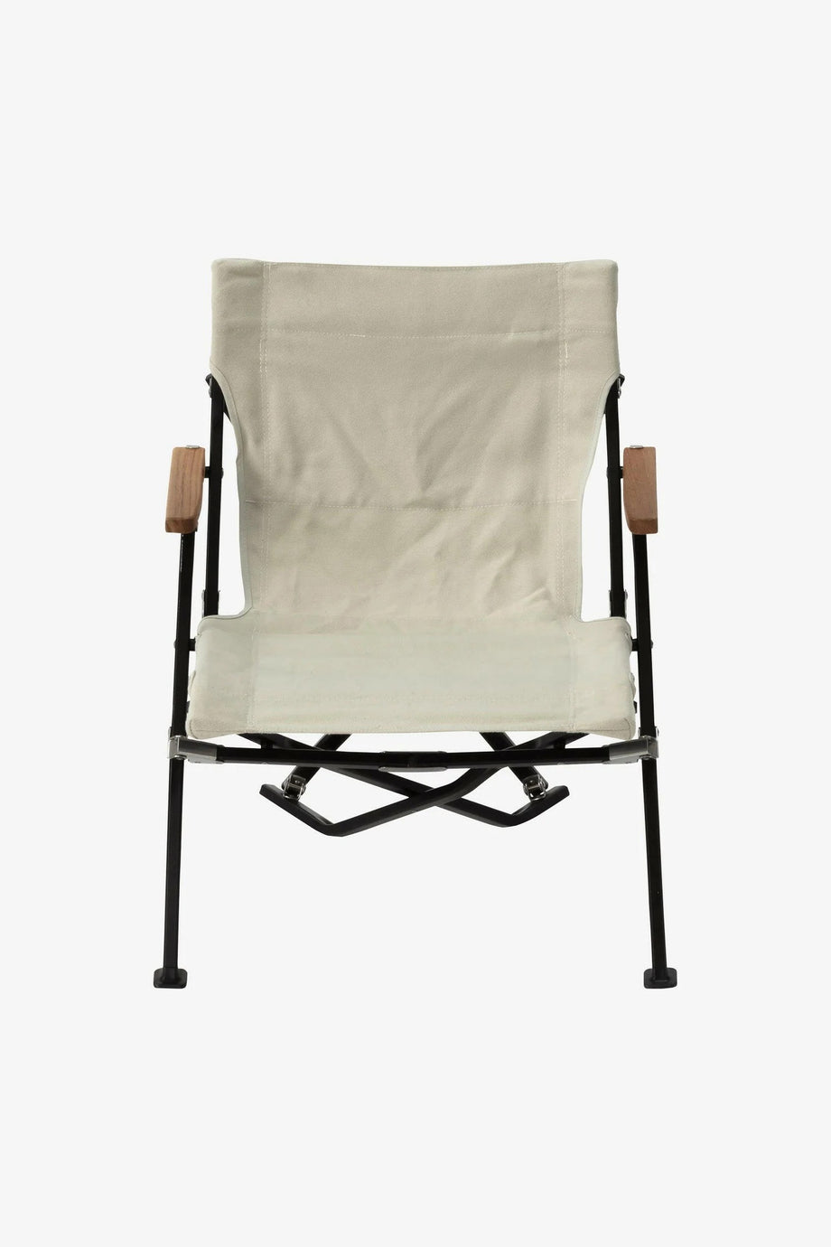 Luxury Low Beach Chair, Katlanabilir Kamp Sandalyesi, Ahşap Kollu, Düşük Sırtlı