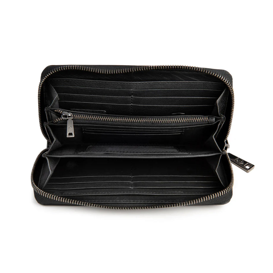 Lyon Kadın Deri Cüzdan, RFID Korumalı, 14 Kartlık Kapasite, Çıkarılabilir Bileklikli