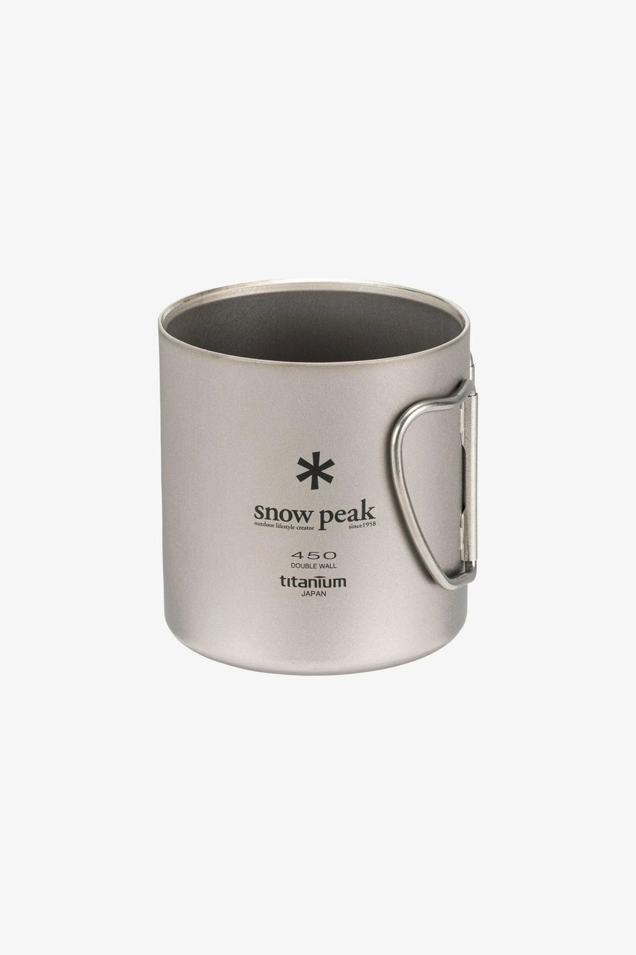Ti-Double 450 Mug, Titanyum Çift Cidarlı Kamp Kupası, Ultra Hafif, 450 ml