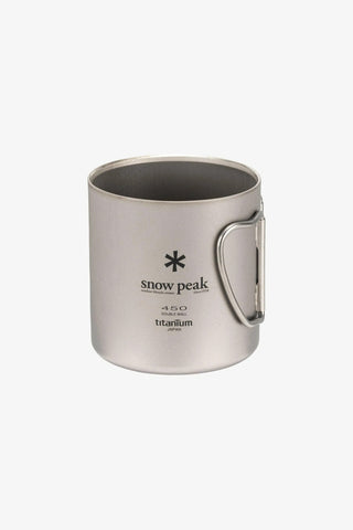 Ti-Double 450 Mug, Titanyum Çift Cidarlı Kamp Kupası, Ultra Hafif, 450 ml