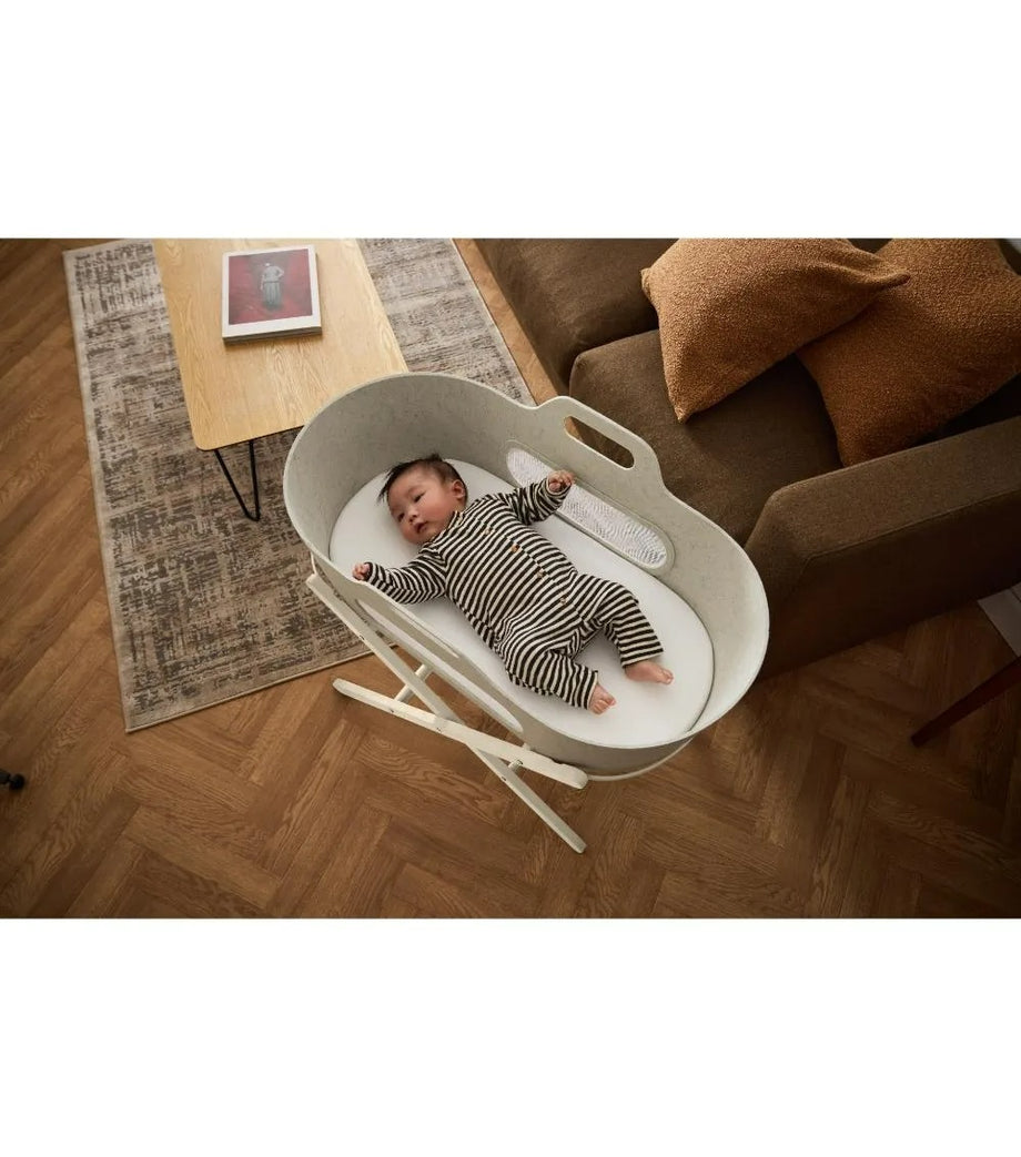 Arpa Sepeti & Kaşmir Stand,Krem | Nefes Alabilir, Sürdürülebilir ve Şık Yeni Nesil Beşik  Açıklama: