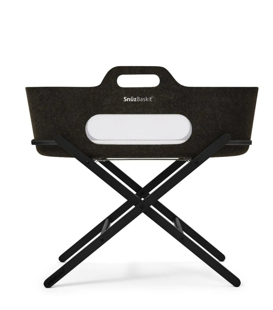 Sepet & Katlanabilir Stand - Grafit | Nefes Alabilir ve Sürdürülebilir Beşik Seti