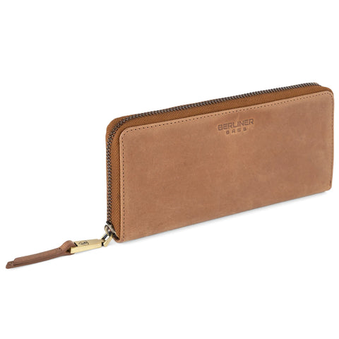 Premium Cüzdan Margo Buff Hunter Deri, Kadınlar için RFID Korumalı