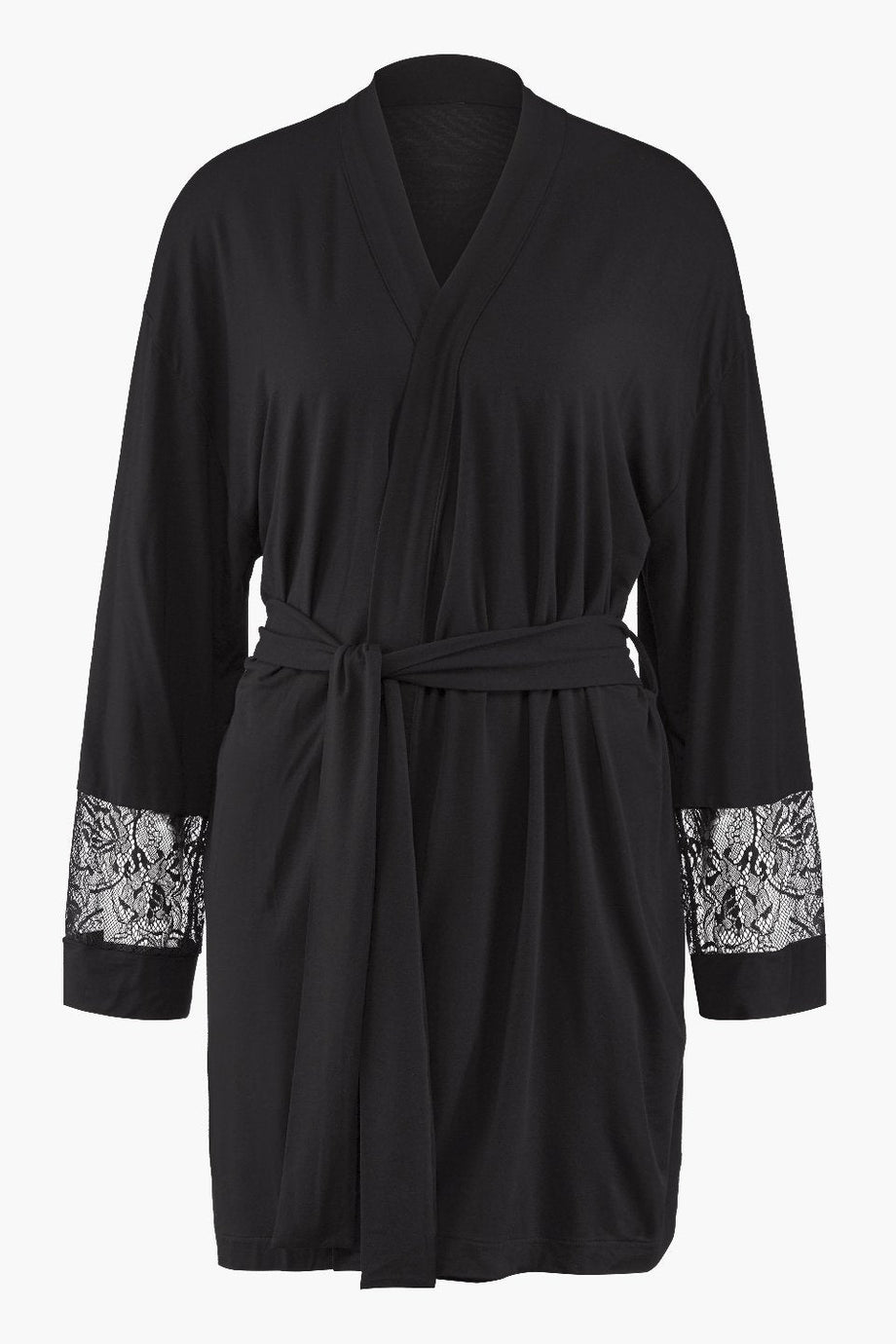 Lazy Days Kimono Seiden-Modal Kumaş ve Dantel Detaylı