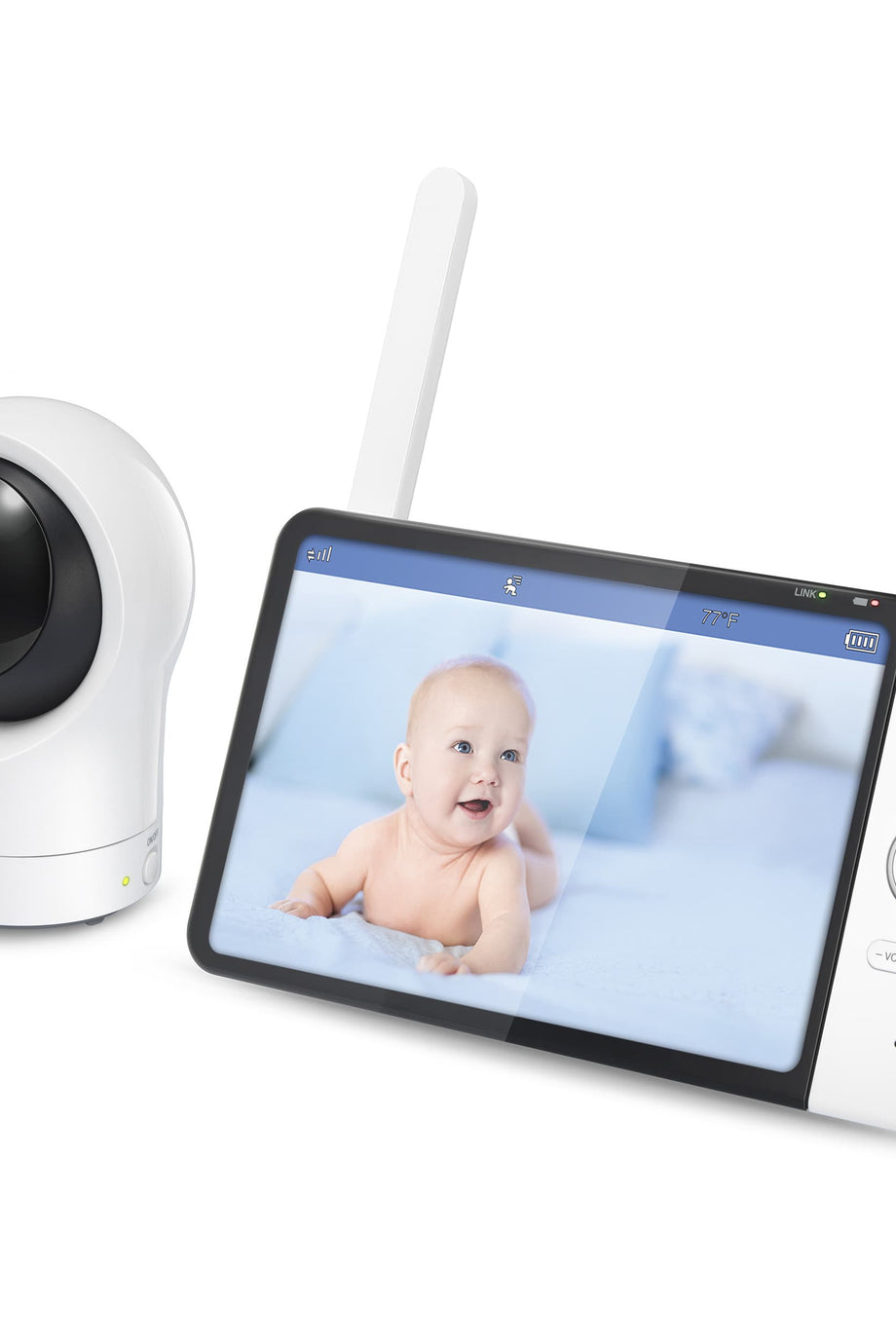 RM7764HD, 1080p Wifi Uzaktan Erişim, 7 İnç Ekran, 360° Dönme, Gece Görüşü ve Sıcaklık Sensörü