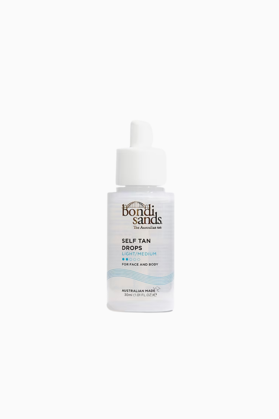 Hafif/Orta Ton Kendi Kendine Bronzlaşma Damlaları, Yüz ve Vücut İçin, 30 ml