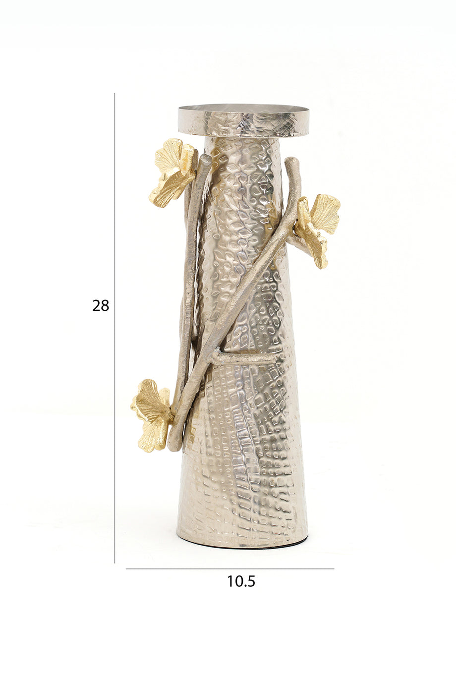 Modern Twine Metal Mumluk 28 cm, Alüminyum & Demir, Zarif Tasarım