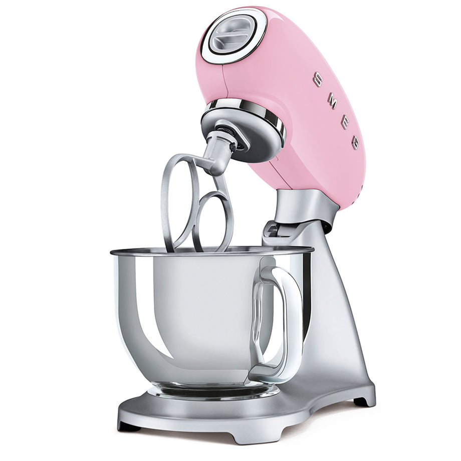 SMF02PKEU Mutfak Şefi 10 Hız, Planet Mikser, 4.8L Çelik Hazne, 800W, Pembe Retro Tasarım