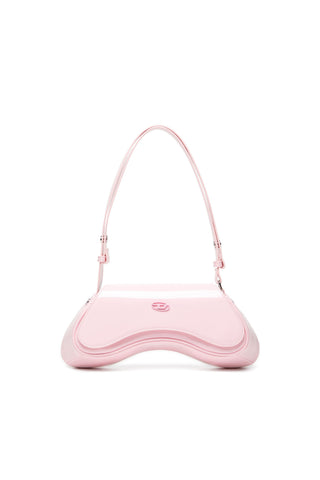 Play Crossbody Omuz Çantası, Parlak PU, Geri Dönüşümlü Malzeme