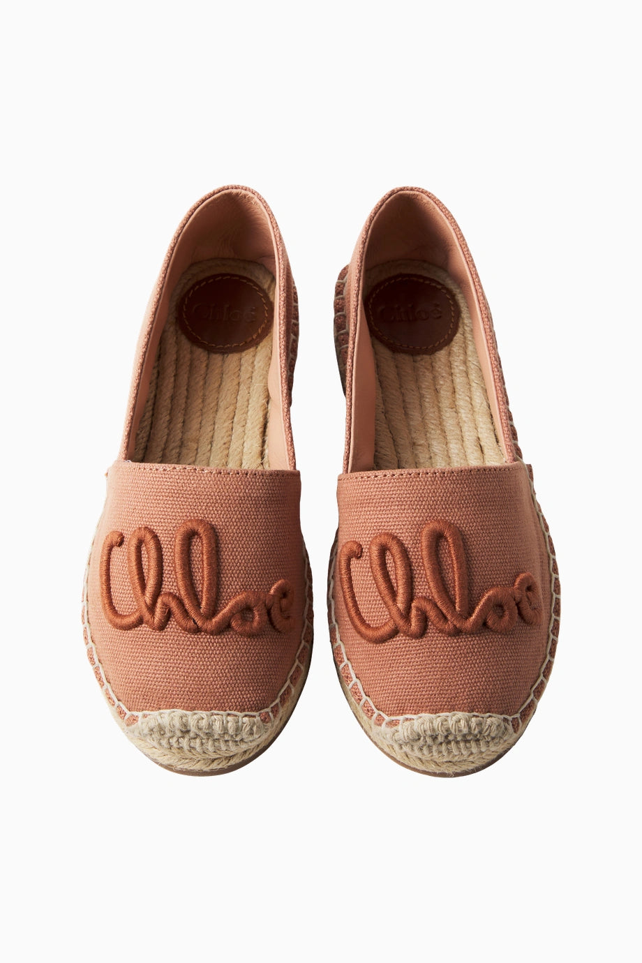 Logolu Pembe Kız Çocuk Espadril Ayakkabı