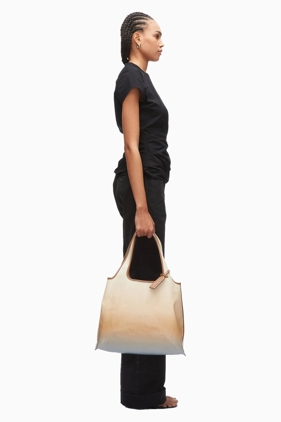 Ombré Coated Canvas Market Kadın Omuz ve El Çantası