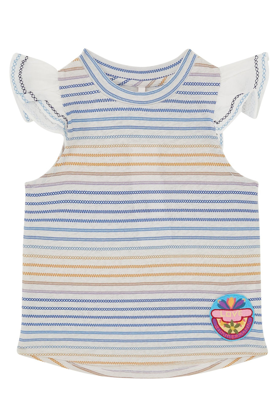 Kız Çocuk Frill Kollu T-Shirt