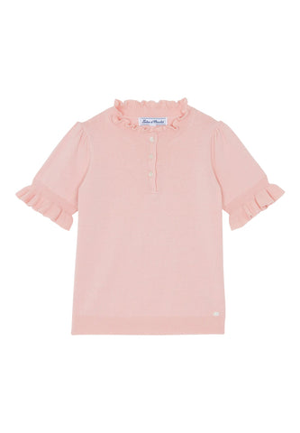 Kız Çocuk Örgü Üst - Pembe